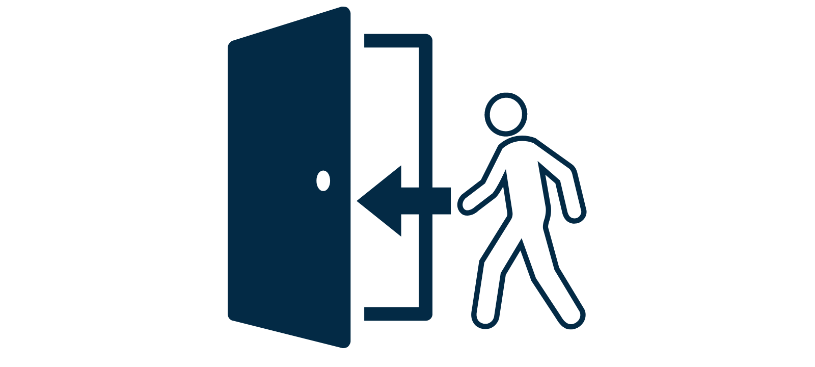 icon of a person walking through a door