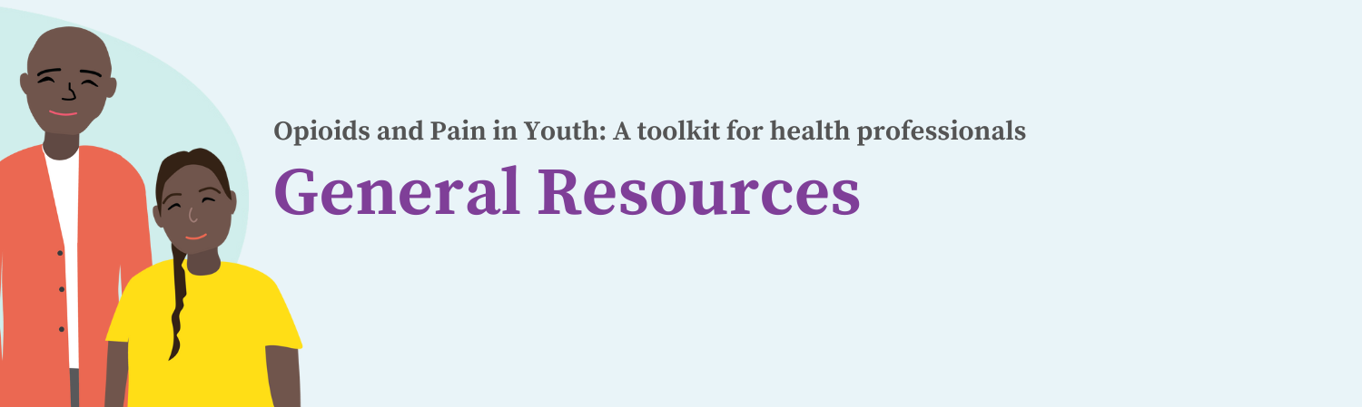 imagery of a father and daughter with text reading &quot;General Resources&quot;.